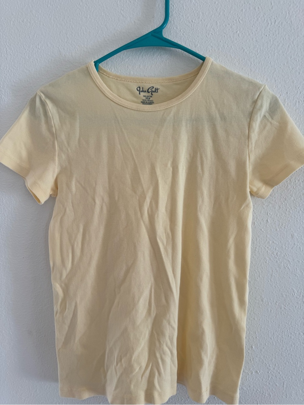 PacSun Pale Yellow Crewneck Tee
